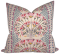 Cairo Pillow Cover in Pink and Coral, Thibaut Pillows