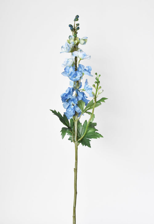35" Faux Light Blue Delphinium Stem