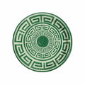 Sage and Forest Green Greek Key Dinner Paper Plates - 8 pack