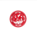Mini Hors D'oeuvre Cherry and Ballet Pavilion Beachside Paper Plate - 8 pack