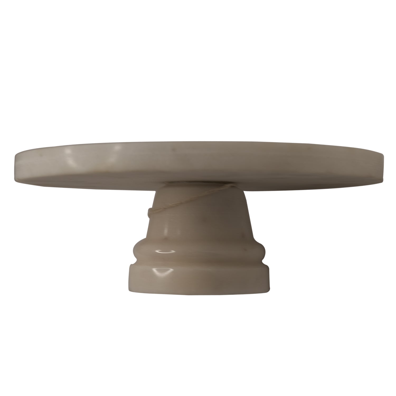 10" Round White Marble Cake / Candle Stand