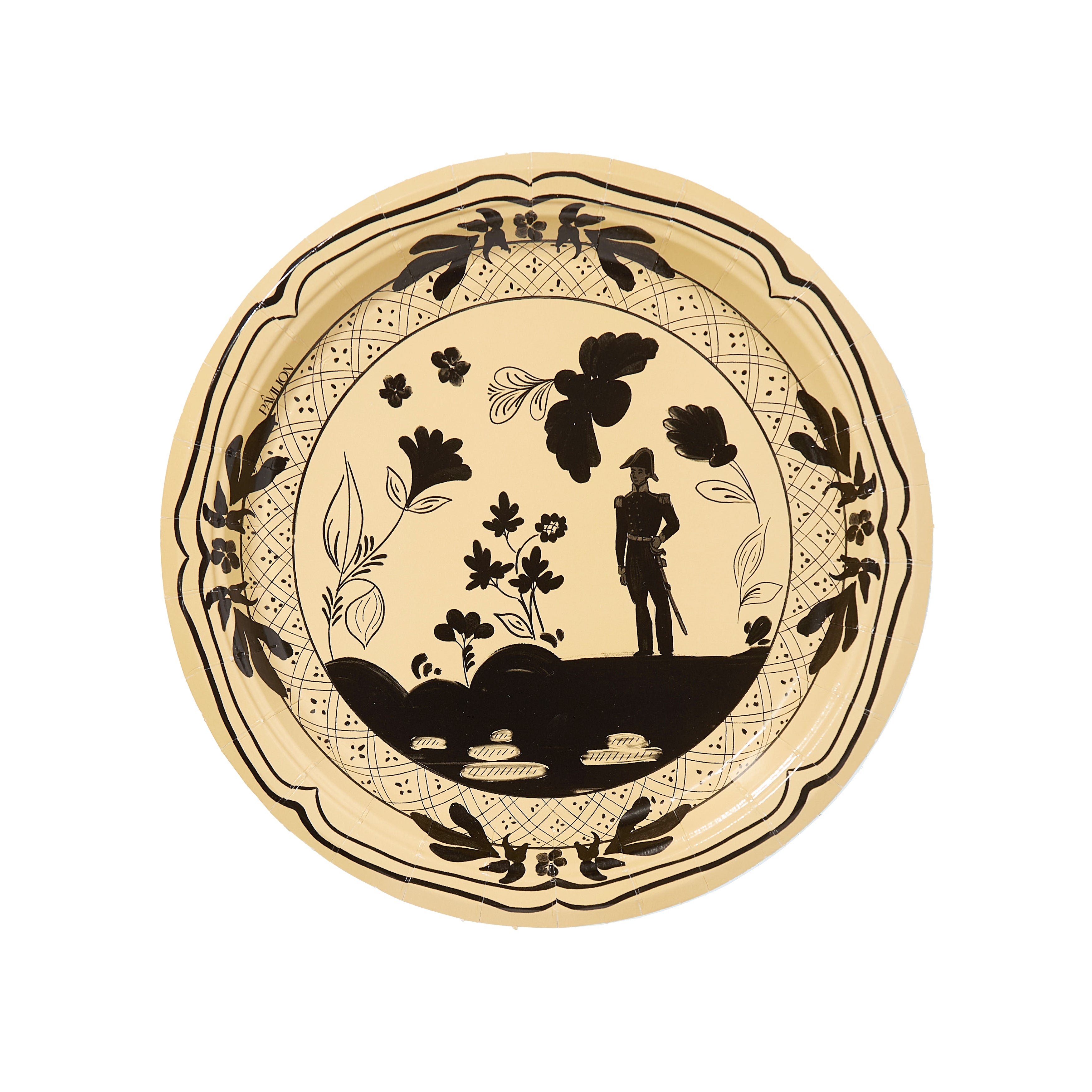 Sarah Catherine's Joyful Gentleman Mini Hors d'oeuvre Collegiate Paper Plates - 8 pack