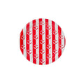 Red Anchor Away Stripes Dessert Plates - 8 Pack